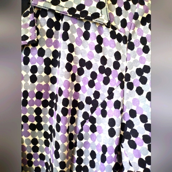 LIKE NEW Apt. 9 Polka Dot Trench Coat - Picture 2 of 8